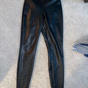 Black leather leggings - Express
